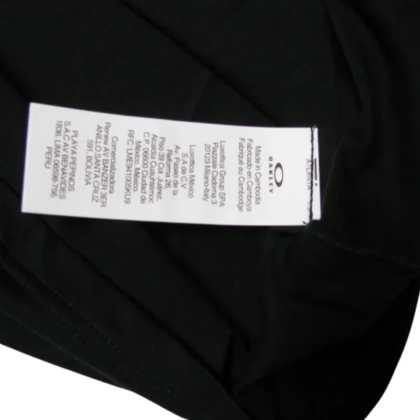 Camiseta Oakley hombre Negra Logo Bordado - Imagen 6
